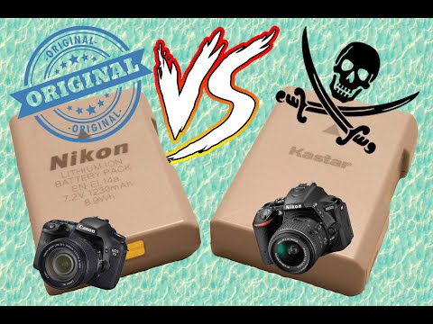 ORIGINAL vs PIRATA   Comparación de baterias para cámaras fotograficas y de video