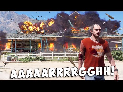 GTA 5 - Trevor kills O'Neil brothers and burns their farm [4K]