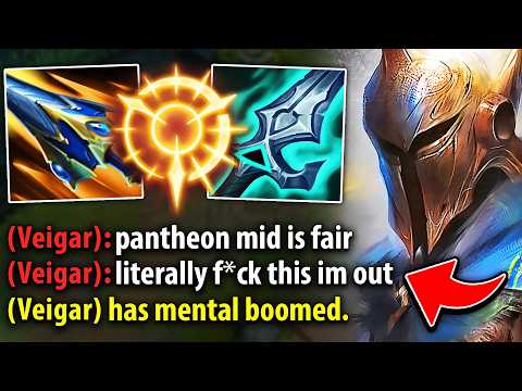 I made this Veigar mental boom with my Pantheon mid tech... (1 SHOT ON REPEAT)