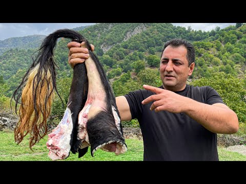 Juicy BEEF TAILS Cooked in a Oven on Fire-wood! Village life away from the city