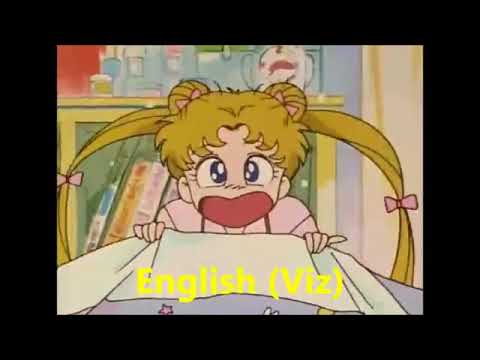 Pretty Guardian Sailor Moon R (1992) Usagi Tsukino Is Late Scene (English Viz Dub)
