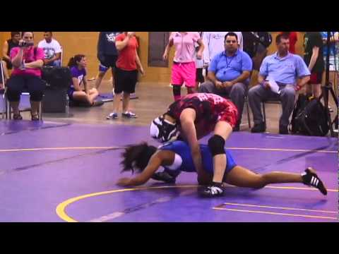 FILA Cadet 56kg - Shakiva Cintron (Puerto Rico) DEC Julia Long (Wyoming) 3-6, 5-1, 7-1 .mp4