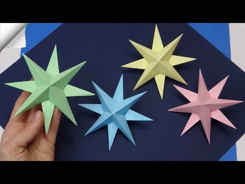 Paper christmas star Christmas paper crafts 2023
