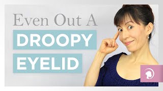 How to Even Out a Droopy Eyelid