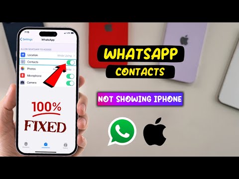 Fix whatsapp contacts not showing iphone - Full Guide (100% Solved)