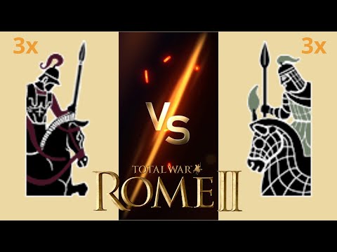 Can 3 Companion Cavalries Beat 3 Royal Cataphracts in Rome 2: Total War?