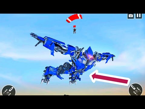 Fly cars US Police Car Transform Robot War Rescue 2021 - Gameplay car Games