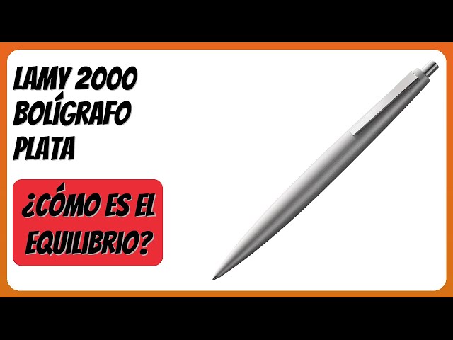 Vídeo relacionado con Lamy 2000 plata bolígrafo- elegante con cuerpo de acero inoxidable pulido mate - equilibrado perfectamente - recambio gigante M 16 con ancho de trazo M en negro incl.