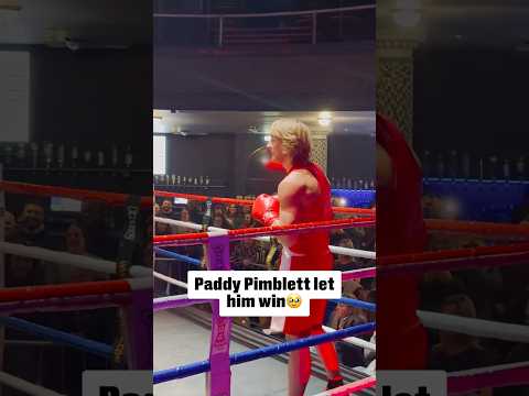 Paddy Pimblett does a boxing match for charity🙌