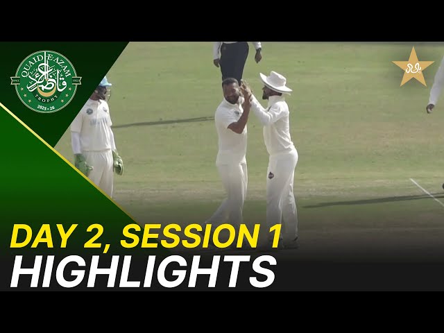 1st Session Highlights | Peshawar Region vs Abbottabad Region | Day 2 | QeAT 2025/26 | M2P1U