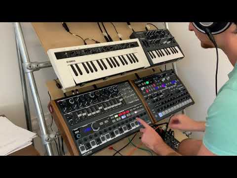 Noodling with Arturia Microbrute, Drumbrute and Yamaha Reface CS