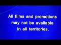 All Films And Promotions May Not Be Avalible In All Territories