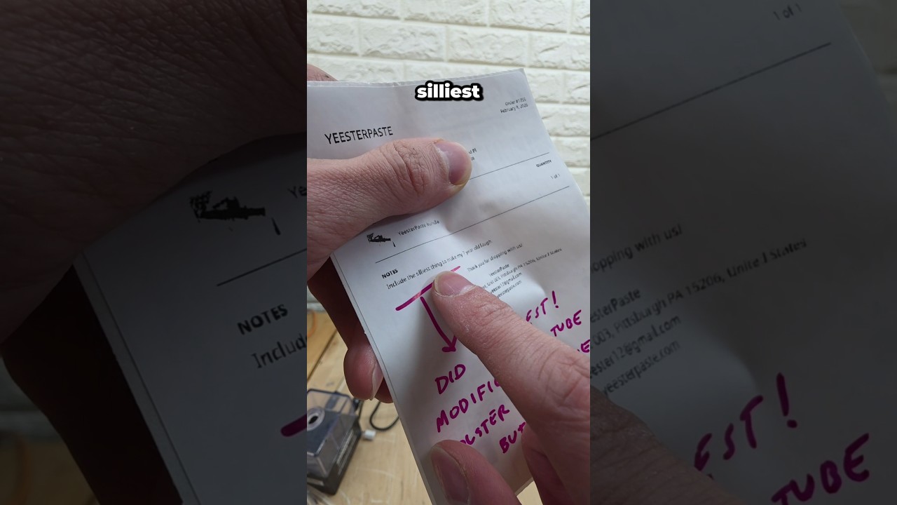 the most IMPORTANT order request I've ever received