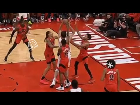 Boban Marjanovic did not jumped despite being swarmed by Raptors  players