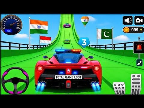 🚔 India vs Pakistan Police Car Race – Ultimate Mega Ramp Challenge! 🇮🇳🇵🇰