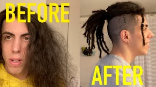 DREADLOCK TUTORIAL │ How To Dreadlock Straight Hair at HOME  (MENS DREADLOCK STYLE)