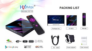 H96 MAX  Android 9.0/10.0 4K TV Box - RK3318