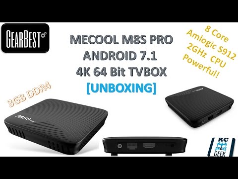 [2017] MECOOL M8S PRO TV Box : 64Bit Android 7.1 OS {POWERFUL} 8 Core S912 3GB DDR4 4K [UNBOXING]