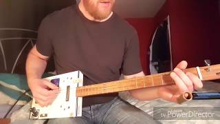 How to play Days Gone by Seasick Steve on Cigar Box Guitar