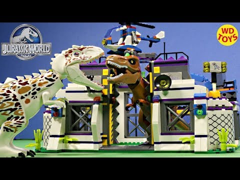 New Lego Compatible Alien Indominus Rex Escape Stop-Motion Or Indominus Rex Breakout Unboxing