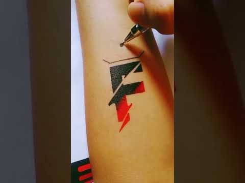 DIY Tattoo F King On Arm #diyart #tattoo