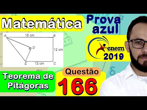 Enem 2019 | Question 166 | ORIGAMI - PYTHAGORAS (blue math exam)