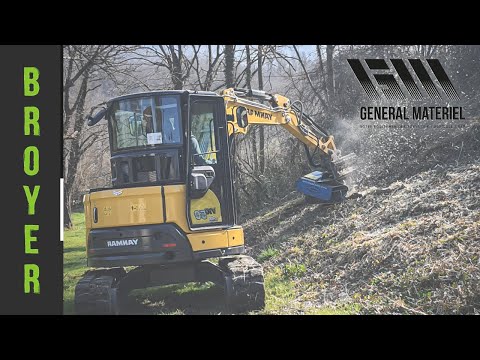 Broyeur forestier TFK - Pour pelles de 2 à 5 tonnes - Diamètre de coupe jusqu'à 15 cm_6