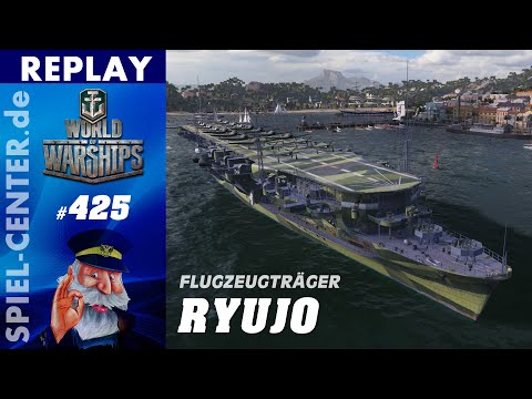 World of Warships Replay #425: Ryujo [ Durch Cappen zum Sieg? ]