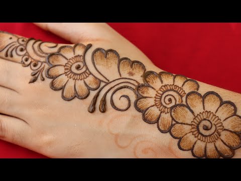 flowers arabic mehndi designs - new easy 2022 simple mehndi ka designs
