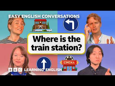 Where is the train station? Easy English Conversations 💬 Episode 5