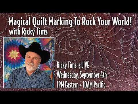 Ricky Tims LIVE - Magical Quilt Marking