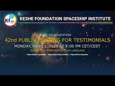 42nd Public Meeting for Testimonials; May 11, 2020