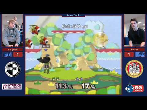 GG Bergen Laksevåg 23 -YungFluff vs Brekke - Losers Top 8 - Melee