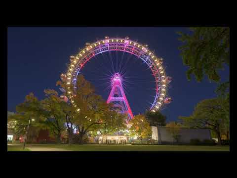 Timelapse / Zeitraffer - Wien bei Nacht - Riesenrad im Prater
