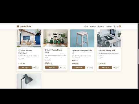 HomeMart - Furniture & Decor E-Commerce Platform | Task #948 Submission