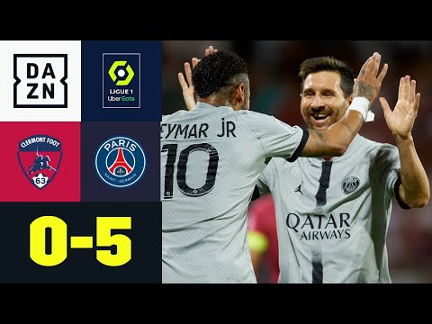 Magic Messi - Per Fallrückzieher in die neue Saison: Clermont – PSG 0:5 | Ligue 1 | DAZN