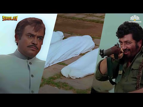 Gabbar Singh Killed Thakur's Family | Action Scene From Sholay Hindi Movie