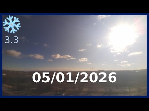 Time-Lapse diario Madrid del 05-01-2026 en un minuto #frio #nieve