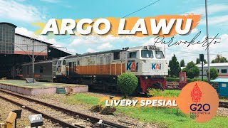 Download lagu Kedatangan dan Keberangkatan Kereta Api di Stasiun Purwokerto - Argo Lawu, Bangunkarta, Mataram mp3