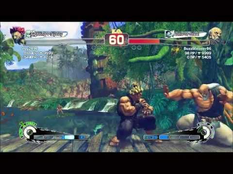 First Real online Match Street Fighter 4 AE PC