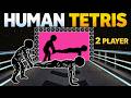 8 MIN HUMAN TETRIS CO OP X 2 Player Immersive Interactive Warm Up Viral Interactive Game FULL