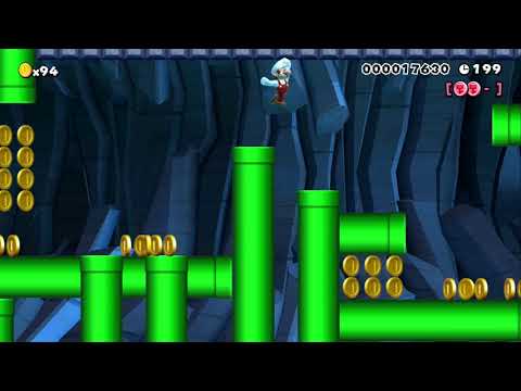 9-1:A "Shortcut" through Sewers by Myuu - Mew Mew Mario - SUPER MARIO MAKER & NO COMMENTARY 1ay
