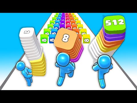 Jelly Man 2048 vs Idle 2048 Land  - 1⭐123456789 Gameplay Max Level