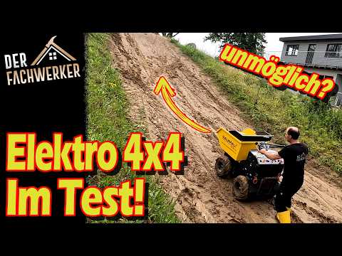 Der neue Baumax KDe 550 Elektro-Dumper im (Härte-)Test!