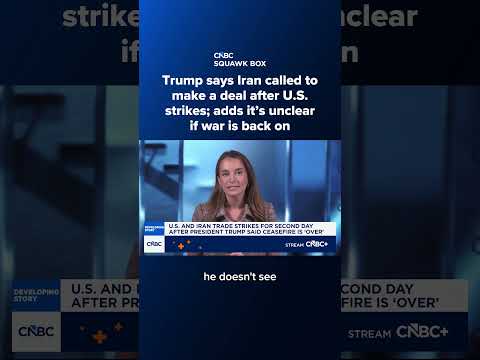Trump says Iran called to make a deal after U.S. strikes; adds it’s unclear if war is back on