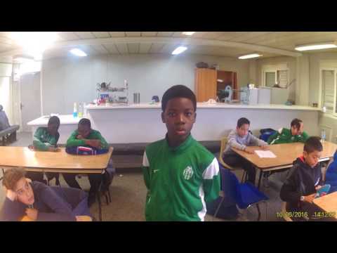 Dernière jour de stage U12/13. Cour d'anglais