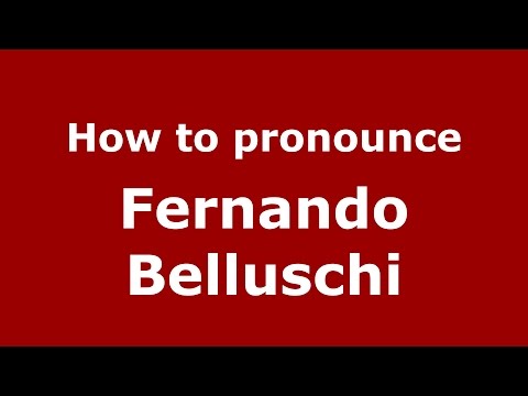 How to pronounce Fernando Belluschi (Spanish/Argentina) - PronounceNames.com