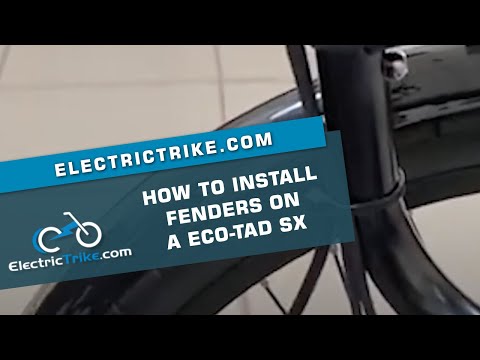 Electric Trike | Eco-Tad Fender Install