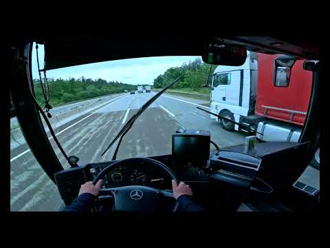 BUS POV No.34 M.Integro O 550 1996 Schaltgetriebe/Manual Autobahnfahrt/Autobahn Drive 790.000 KM
