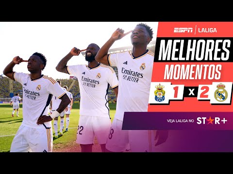 Gols e lances de Las Palmas x Real Madrid